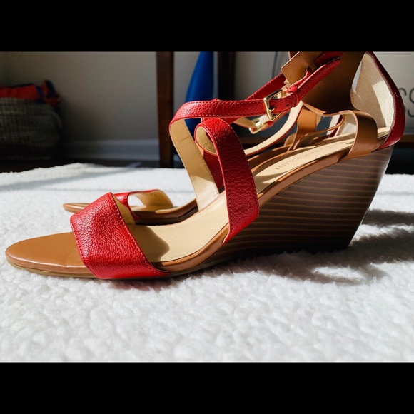 *NWOT* Enzo Angiolini Leather Wedges - Picture 2 of 6